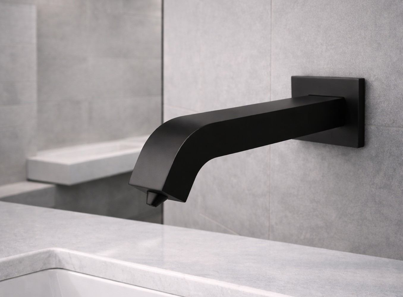 Fontana sensor faucets and touchless soap dispensers in a high-traffic commercial restroom